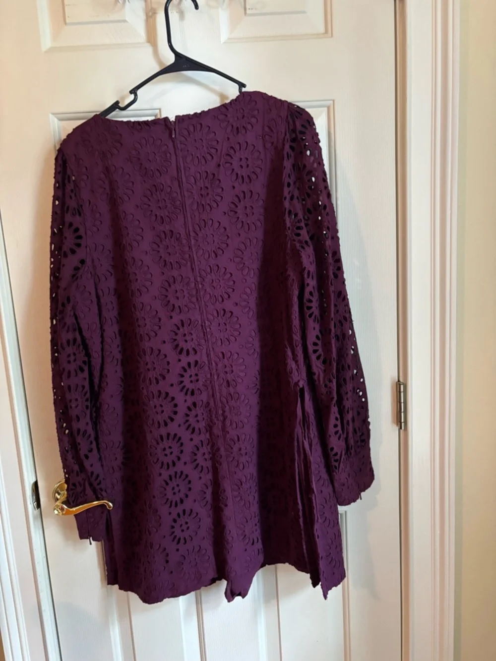 Lilly Pulitzer Plum Eyelet Sleeveless Dress Romper Like New Size 16 - Picture 4 of 4